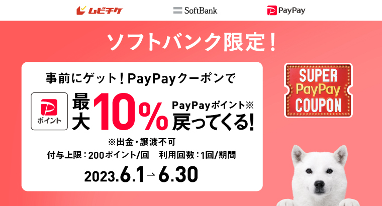 PayPay特典クーポン（ソフトバンクユーザー限定）